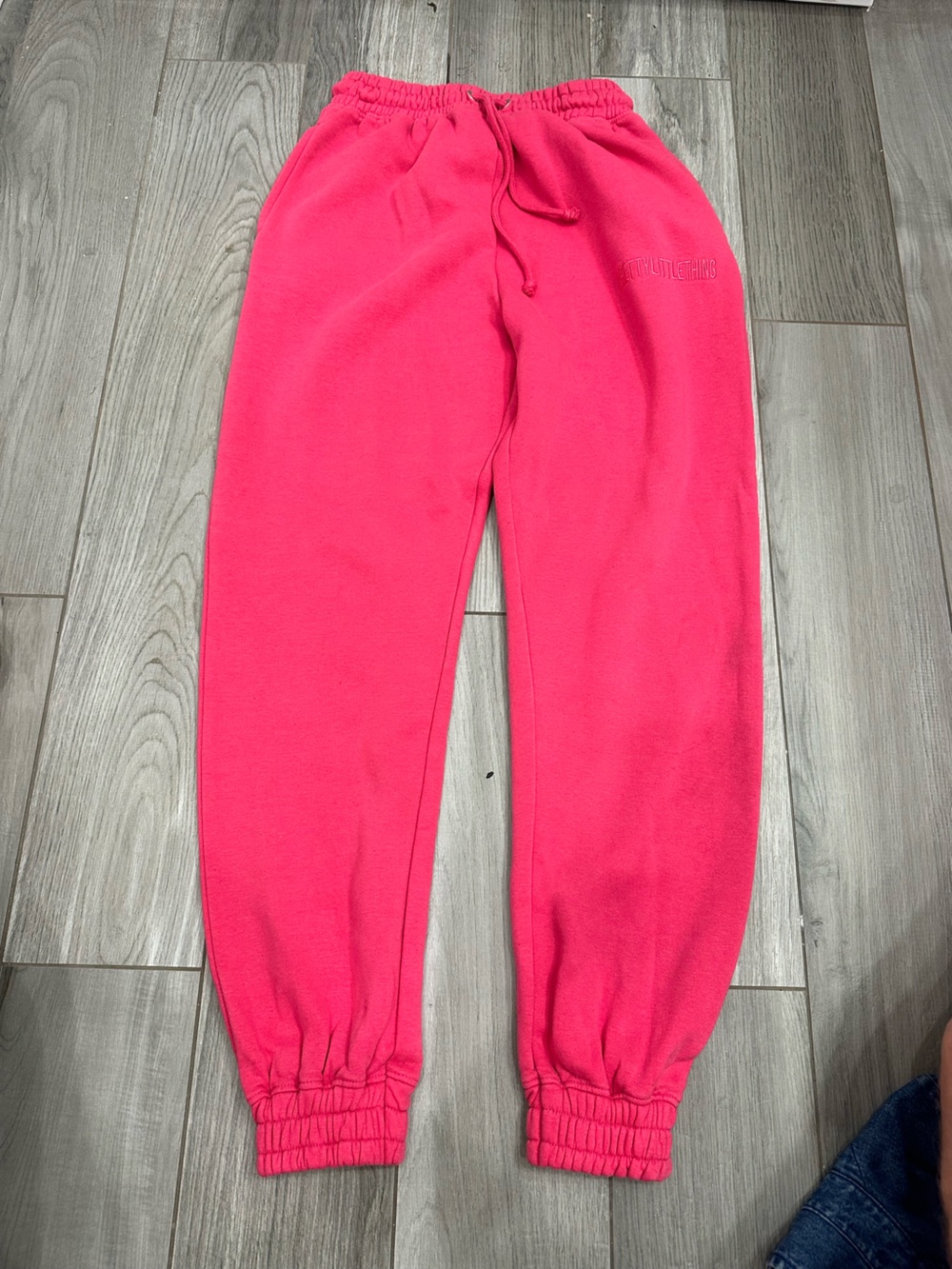 PrettyLittleThing Hot Pink Fleece Joggers